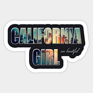 California Girl Sticker